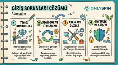 OnlySpin giriş sorunları çözüm rehberi adım adım