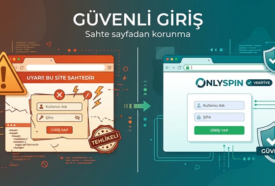 OnlySpin güvenli giriş sahte sayfa korunma rehberi