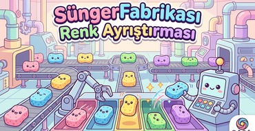 SüngerFabrikası Renk Ayrıştırması — OnlySpin refleks eğitim oyunu